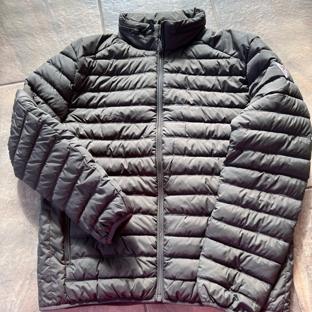 Guess Men's Charcoal Puffer Jacket